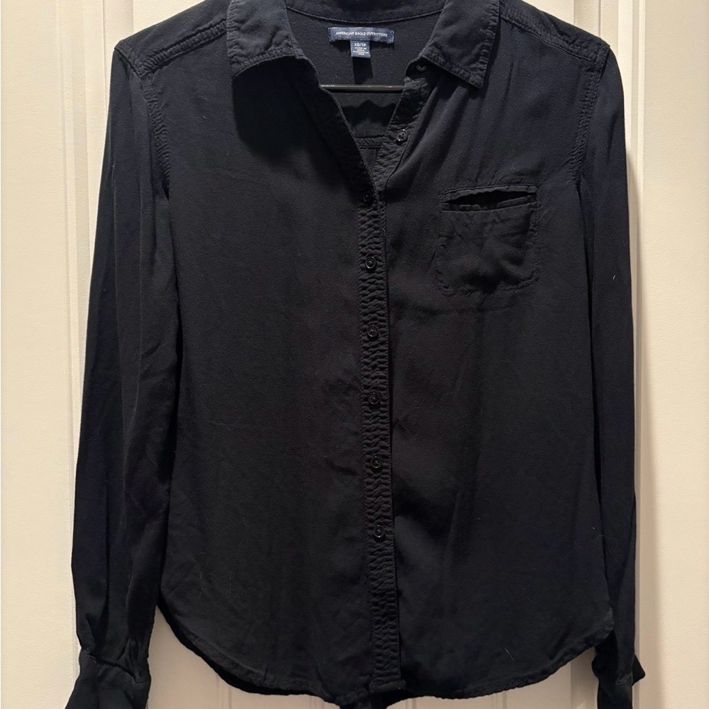 American Eagle Outfitters Charcoal Shirt
